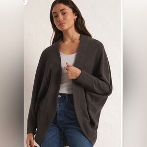 Z supply commuter fleece cardigan